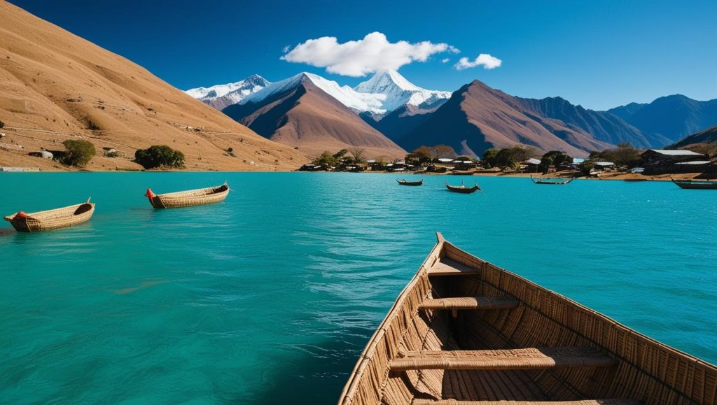El lago titicaca, fotos reales