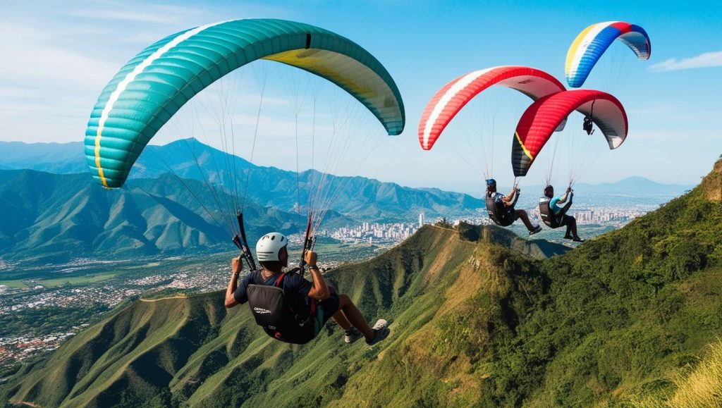 Parapente en san félix (cerca de medellín) imagenes reales