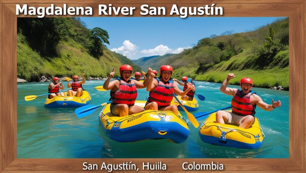 Rafting en san agustín (huila) fotos reales